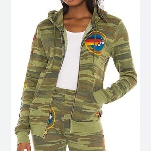 Brand new soft Camo aviator national zip hoodie